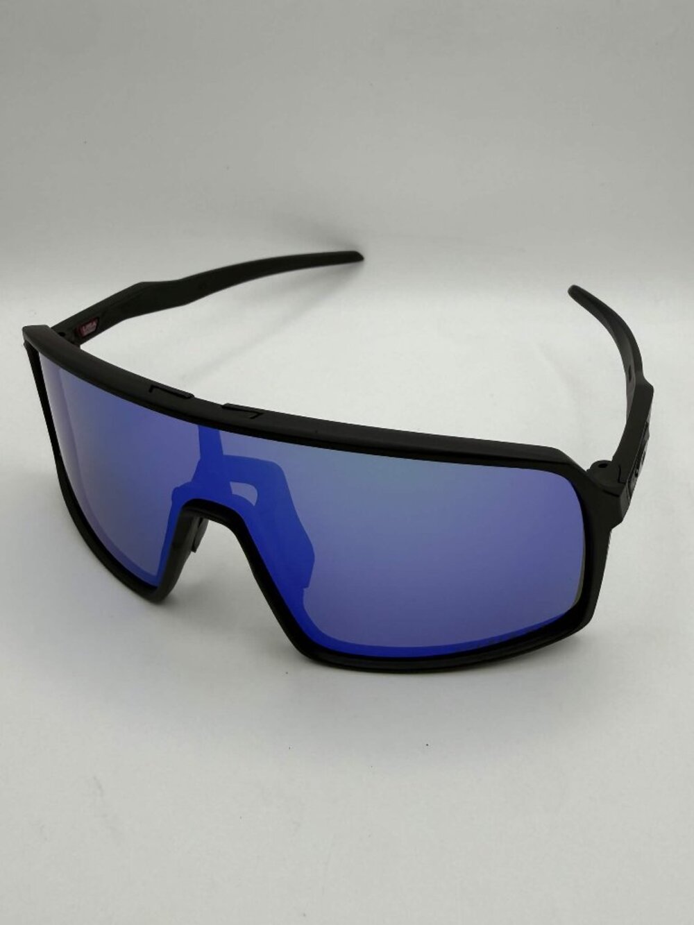 Oakley Sutro Sunglasses Black Frame Dark Blue Lens With Box, Case, & Accessories
